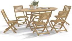 vidaXL 6 db összecsukható tömör akácfa kerti szék 48, 5x61, 5x87 cm (3214228)