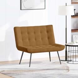 vidaXL barna bársonypad 110 x 74 x 84 cm (4012344)