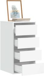vidaXL fehér szerelt fa fiókos sarokszekrény 40 x 41 x 76 cm (852861)