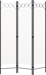 vidaXL fehér 3-paneles paraván 120 x 180 cm (320699)