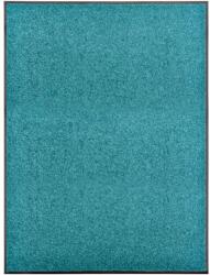 vidaXL ciánkék kimosható lábtörlő 90 x 120 cm (323460)