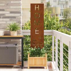 vidaXL Kertvédő vászon Rozsdás 32 x 140 cm időjárásálló acél (876272)