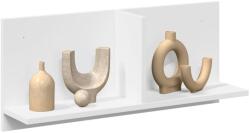 vidaXL fehér szerelt fa faliszekrény 70 x 16, 5 x 30 cm (854850)