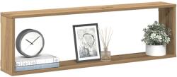 vidaXL 4 db kézműves tölgyszínű szerelt fa fali kockapolc 100x15x30 cm (856585)