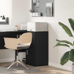 vidaXL Széf fiókkal Fekete tölgy 38 x 34 x 75 cm (869547)