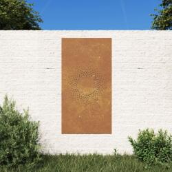 vidaXL napmintás corten acél kerti faldísz 105 x 55 cm (824490)