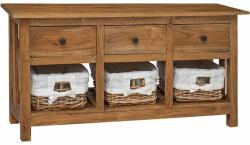 vidaXL tömör mahagóni fa komód 100 x 30 x 50 cm (244488)