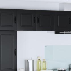 vidaXL Konyhaszekrény Kalmar 2 pcs Fekete 40 x 31 x 40 cm Faanyag (884517)