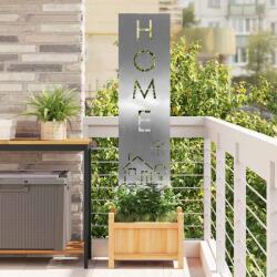 vidaXL Kertvédő vászon Ezüst 32 x 140 cm Rozsdamentes acél (876270)