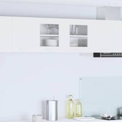 vidaXL Függő szekrény tárolóval ajtóval Fehér 80 x 31 x 40 cm Faanyag (884226)