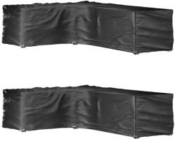 vidaXL 2 db L-alakú kerti bútorhuzat 16 fűzőlyukkal 210x260x80 cm (3155379)