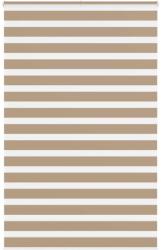 vidaXL zebrafüggönnyel homokbarna szövetszélesség 140, 9 cm poliészter (4014582)