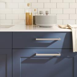 vidaXL 10 db ezüst rozsdamentes acél szekrényfogantyú 192 mm (3203667)