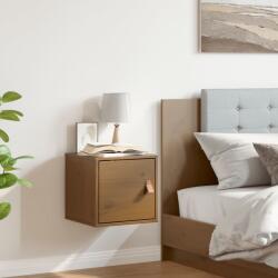 vidaXL mézbarna tömör fenyőfa faliszekrény 31, 5x30x30 cm (818361)