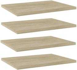 vidaXL 4 db sonoma tölgy színű szerelt fa könyvespolc 40 x 30 x 1, 5 cm (805160)