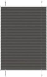 vidaXL pliszírozott redőny fekete 90x150 cm szövetszélesség 89, 4 cm (4015141)