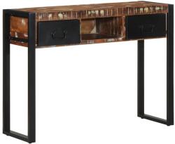 vidaXL konzolasztal többszínű 100x35x75cm tömörfa újrahasznosított fa (4015928)