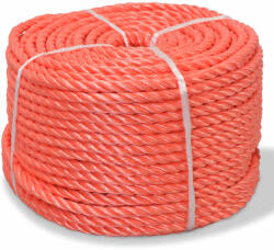 vidaXL narancssárga polipropilén sodrott kötél 16 mm 100 m (143840)