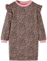 vidaXL Közepes rózsaszín gyerekpulóver-ruha 104 (14430)