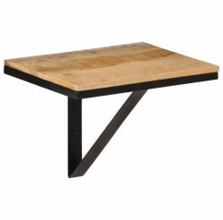 vidaXL tömör mangófa és vas fali polc 40 x 30 x 32 cm (358576)