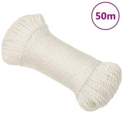 vidaXL fehér polipropilén munkakötél 6 mm 50 m (153041)