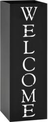 vidaXL fekete acél esernyőtartó "WELCOME" felirattal (246796)