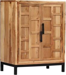 vidaXL barna tömör akácfa tálalószekrény 60 x 35 x 76 cm (246135)