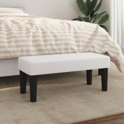 vidaXL fehér műbőr pad 70 x 30 x 30 cm (346633)