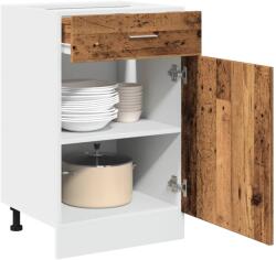 vidaXL Lyon antik fa színű szerelt fa fiókos alsószekrény (856086)