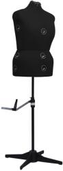 vidaXL fekete női állítható próbababa L-es méret 44-50 (288491)