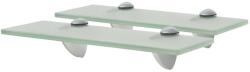 vidaXL 2 db lebegő üvegpolc 30 x 10 cm 8 mm (3051510)