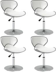 vidaXL 4 db fehér műbőr étkezőszék (3088575)