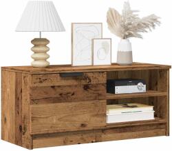 vidaXL TV szekrény 2 db Régi fa 80x35x36, 5 cm Műanyag fa (856855)