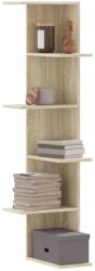 vidaXL sonoma tölgy szerelt fa fali sarokpolc 36, 5 x 36, 5 x 140 cm (852629)