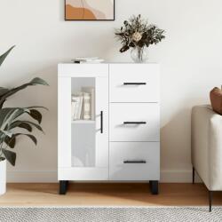 vidaXL magasfényű fehér szerelt fa tálalószekrény 69, 5 x 34 x 90 cm (828070)