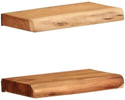 vidaXL 2 darab tömör akácfa fali polc 30 x 20 x 3, 5 cm (373623)