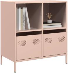 vidaXL rózsaszín hidegen hengerelt acél tálalószekrény 68x39x73, 5 cm (851359)