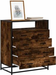 vidaXL füstös tölgy szerelt fa fiókos szekrény 70x41x83, 5 cm (849091)