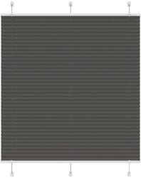 vidaXL pliszírozott redőny fekete 120x150 cm szövetszélesség 119, 4 cm (4015147)