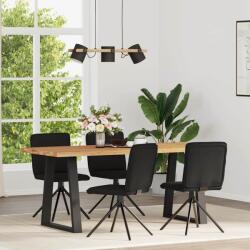 vidaXL 4 db fekete szövet étkezőszék (3315334)