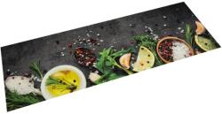 vidaXL mosható fűszermintás bársony konyhaszőnyeg 60x180 cm (4005609)