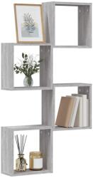 vidaXL 4 db szürke sonoma fali kockapolc 30 x 15 x 30 cm (815883)