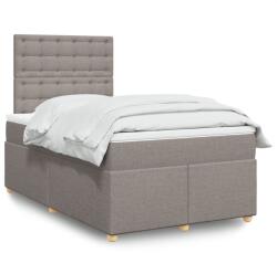 vidaXL tópszínű szövet rugós ágy matraccal 120 x 190 cm (3293537)