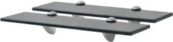vidaXL 2 db lebegő üvegpolc 40 x 20 cm 8 mm (3051527)