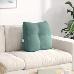 vidaXL Hátpárna Tengeri Zöld 45 x 24 x 50 cm Bársony (42014381)