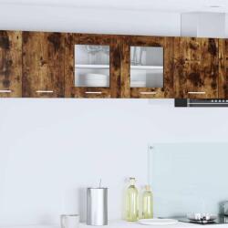 vidaXL Függő szekrény Füstölt tölgy és fehér 80 x 31 x 40 cm Faanyag (884234)