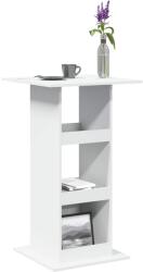 vidaXL fehér szerelt fa bárasztal tárolóval 60 x 60 x 102 cm (854328)