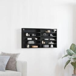 vidaXL Kiállító szekrény Fekete tölgy 100 x 8, 5 x 50 cm Faanyag (862296)