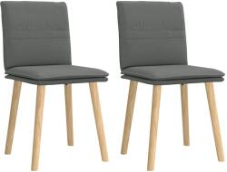 vidaXL 2 db sötétszürke szövet étkezőszék (4101256)