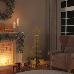 vidaXL meleg fehér LED karácsonyfa 80 LED 120 cm (4019497)